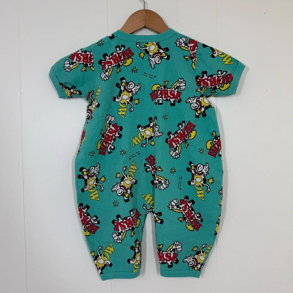 Marci Lipman Vintage “Horse” “Cow” Romper